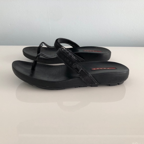 Prada black sandals. Size 7.5 (37.5) - Picture 4 of 9